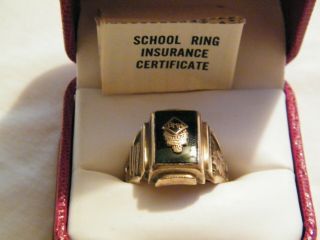 Vintage 10k Gold 1960 Class Ring 10.  9 Grams