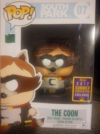 Funko Pop South Park The Coon 07 Sdcc 2017 Summer Convention Exclusive