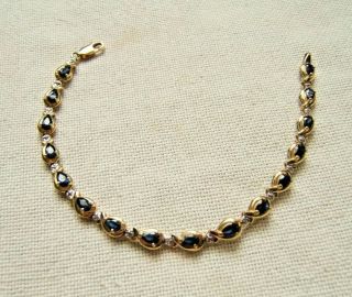 10k Gold Bracelet With Sapphires Very Pretty