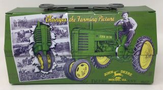 John Deere Lunch Box Fold Back Lid Changes The Farming Picture Wrench Handle