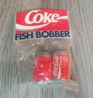 Vintage Coca Cola Coke Classic Can Fish Bobbers Old Stock