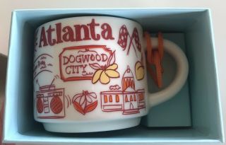 Starbucks Ornament Mini Mug Atlanta Been There You Are Here Demitasse Cards