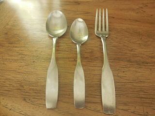 Community Stainless Flatware PAUL REVERE Teaspoon,  Soup Spoon & Dinner Fork 2