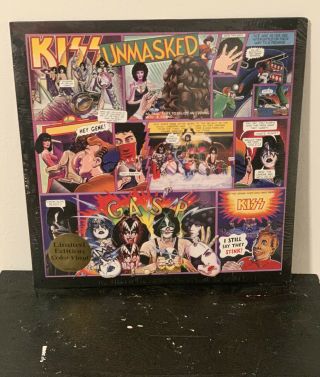 Kiss Unmasked Exclusive Limited Edition Splatter Color Vinyl Lp