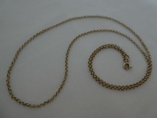 Vintage 9ct Solid Gold Belcher Chain 20½” Long