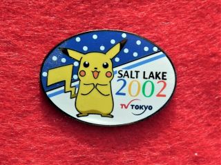 2002 - Salt Lake City - Tv Tokyo Pikachu Pin - Below