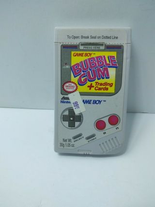 Vintage 1993 Amurol Nintendo Game Boy Bubble Gum Container Candy Box W/ 4 Cards