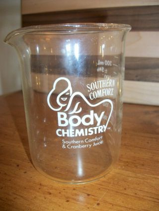 Southern Comfort Whiskey Mixing Glass Body Chemistry Beaker 300 Ml 12 Oz.