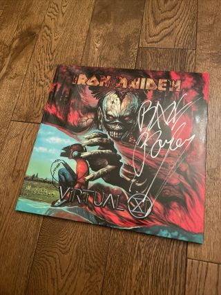 Iron Maiden Virtual Xi Reissue Signed Blaze Bayley Vinyl Record