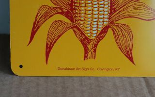 Vintage LEWIS SEED CO Corn Sign Redbird Louisville Kentucky Cardinal Farm 3