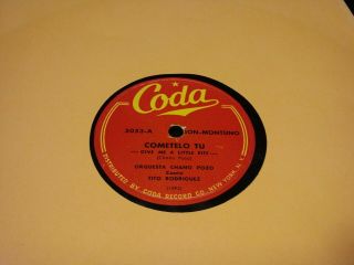 Coda 5053 Tito Rodriguez / Orquesta Chano Pozo / " Cometelo Tu " / Rumba / Cuba