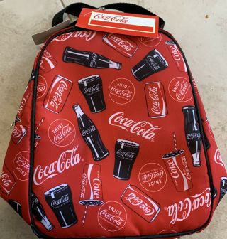 Coca Cola Coke Brand Lunch Bag Tags School Work Insulated