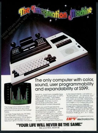 1980 Apf Imagination Machine Computer Photo Vintage Print Ad