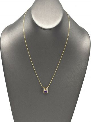 Alwand Vahan & Dc 14K Gold Multi - Stone & Diamond Pendant Necklace & Earrings Set 6