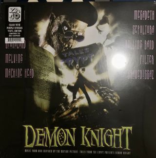 Tales From The Crypt Presents Demon Knight Vinyl Lp /300 Clear W/ Purple Streaks