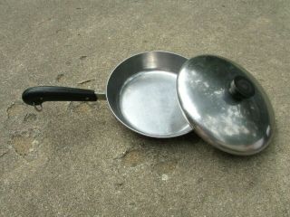 Vintage Revere Ware Copper Bottom 18/10 Stainless Steel 8” Frying Pan With Lid