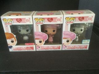 I Love Lucy Funko Pops Lucy Factory Bn,  Lucy Factory And Lucy Target Exclusive