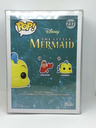 Funko Pop 237 Disney The Little Mermaid Flounder Hot Topic Exclusive Diamond 3