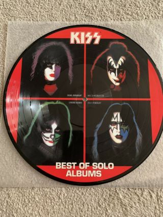 Kiss Best Of Solo Albums Picture Disc Lp 1979 Rare Gene Simmons Paul Ace Peter