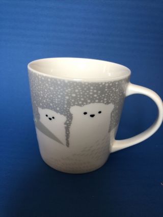 Starbucks 2016 Polar Bear Ceramic Mug Cup 8 Oz