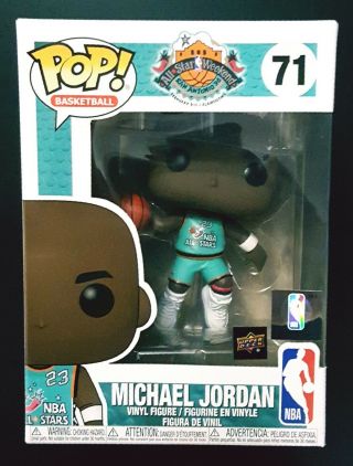 Funko Pop Michael Jordan 1996 All Star Jersey Upper Deck 71,  2 Bonus Cards