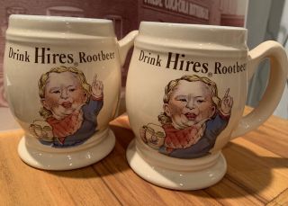2 Drink Hires Rootbeer Mugs - Crush International USA Advertising Mugs 2