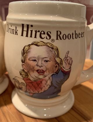 2 Drink Hires Rootbeer Mugs - Crush International USA Advertising Mugs 3