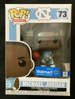 Funko Pop Basketball Walmart Exclusive - Unc North Carolina Michael Jordan 73