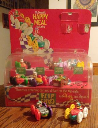 Happy Meal Tiny Toon Adventures Flip Cars 1990 Complete Set with Display 3