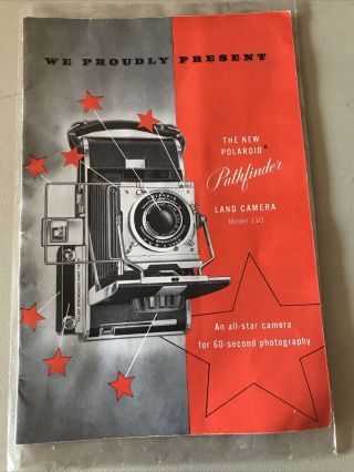 Vintage Polaroid Pathfinder Land Camera Model 110 Brochure