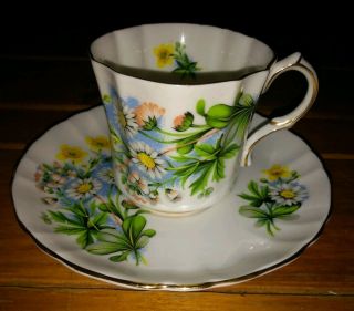 Daisy And Buttercup Teacup & Saucer Hammersley Co The Flowers Of Shakespeare Bay