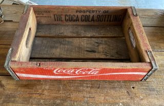 Vintage Charleston Sc Red Coke Coca Cola Wood Soda Crate Woodstock 1979
