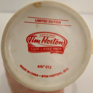 Tim Hortons Cafe & Bake Shop Limited Edition Collectible Coffee Mug 012 3
