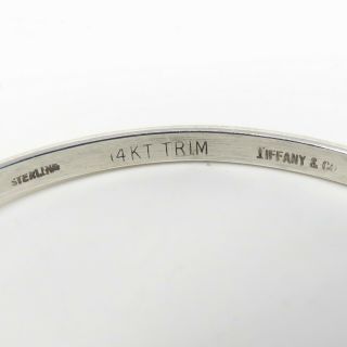 NYJEWEL Tiffany & Co.  14k Gold Sterling Silver Twist Hook Love Knot Bracelet 3