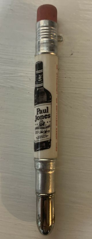 Vintage Bullet Pencil - Paul Jones Whiskey Louisville Kentucky Ky