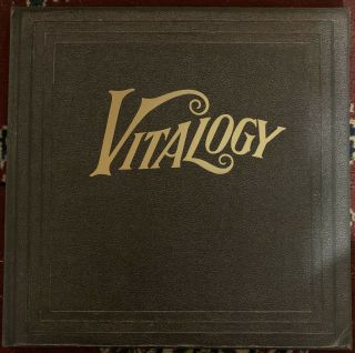 Pearl Jam Vitalogy E 66900 Rare 1994 W/book Vinyl Record Vg/vg,