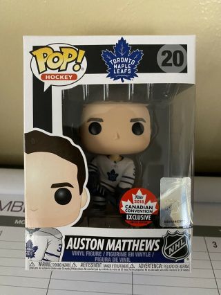 Funko Pop Hockey Auston Matthews Toronto Maple Leafs Canada Fan Expo Exclusive