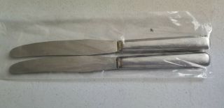 2 Antique Vintage Collectible Knives 9 " Stainless - Hollow Handle,  Usa