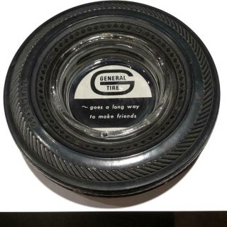 Vintage General Tire & Rubber Company,  Tire Ashtray Dual S 90 Tire