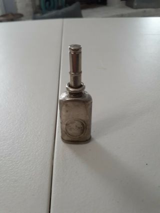 Vintage Small Thumb Pump Oil Can Oiler Hunting Guns / Fishing / Sewing - Usa Made