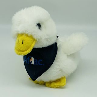 Aflac Duck Plush 5 " Talking Animal Toy Blue Bandana Advertising Mascot