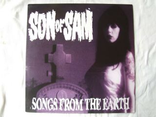 Son Of Sam " Songs From The Earth " - 1st Press Clear Grey Stripes Vinyl Lp Punk