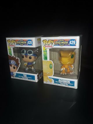 Funko Pop - Digimon - Tai (428) & Agumon (429) -
