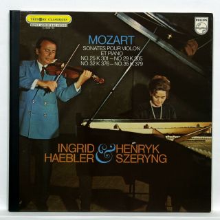 Szeryng,  Haebler - Mozart Violin & Piano Sonatas Philips Lp Ex,