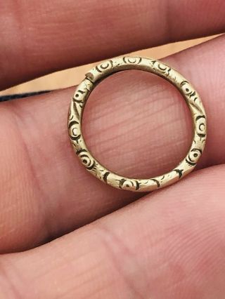Antique Georgian 9ct Gold Cased Split Ring Rare Collectable 1820s Jewellery