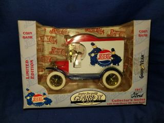 Pepsi Cola 1912 Ford Delivery Car Metal Bank By Gearbox 1:24