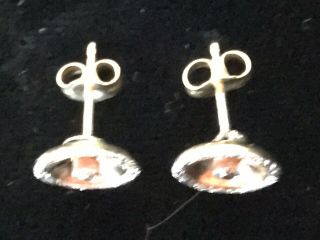Antique Victorian 14kt Solid Gold Diamond Earrings 3