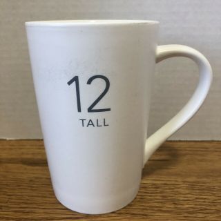 2011 12oz Starbucks Tall White Ceramic Coffee Tea Cup Mug Collectible