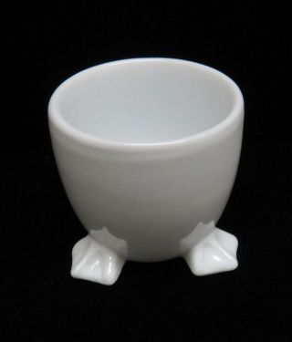 White Porcelain Baby Chick / Duck Feet Egg Cup