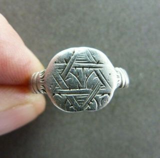 French 16th Century Renaissance Sterling Silver Ring Star Of David